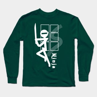 Stickman Ninja Long Sleeve T-Shirt